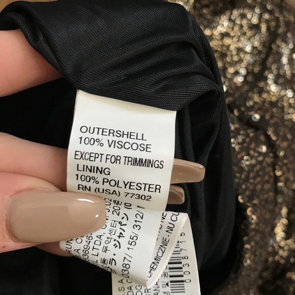 Zara • Gold Sequin Joggers Skinny Leg Harem Pants - Picture 8 of 8